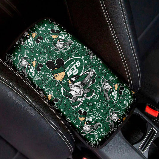 New York Jets Car Center Console Cover Cartoon Theme Collection - Gearcarcover - 1