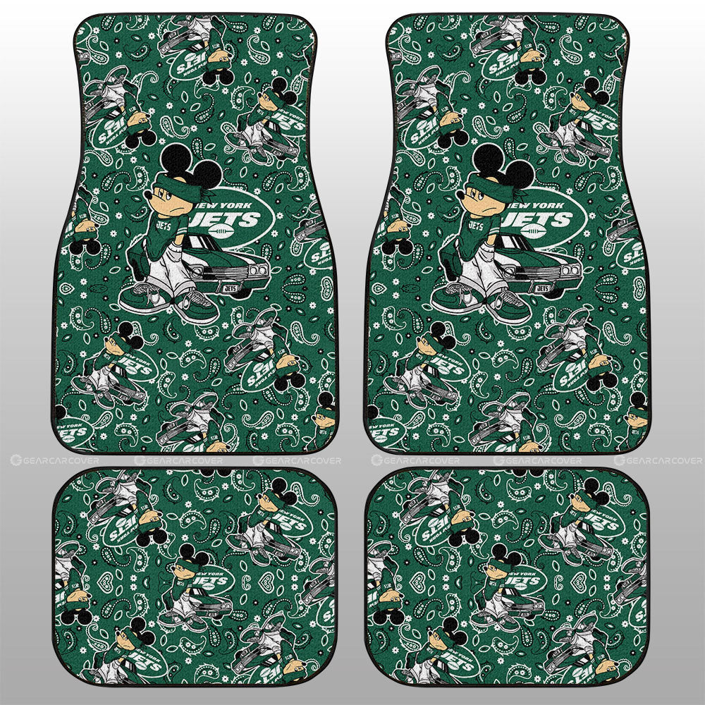 New York Jets Car Floor Mats Cartoon Theme Collection - Gearcarcover - 1