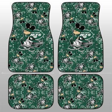 New York Jets Car Floor Mats Cartoon Theme Collection - Gearcarcover - 1