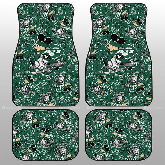 New York Jets Car Floor Mats Cartoon Theme Collection - Gearcarcover - 1