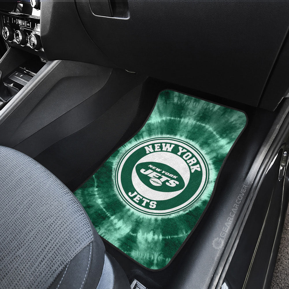 New York Jets Car Floor Mats Custom Tie Dye Car Accessories - Gearcarcover - 3