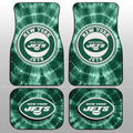 New York Jets Car Floor Mats Custom Tie Dye Car Accessories - Gearcarcover - 1