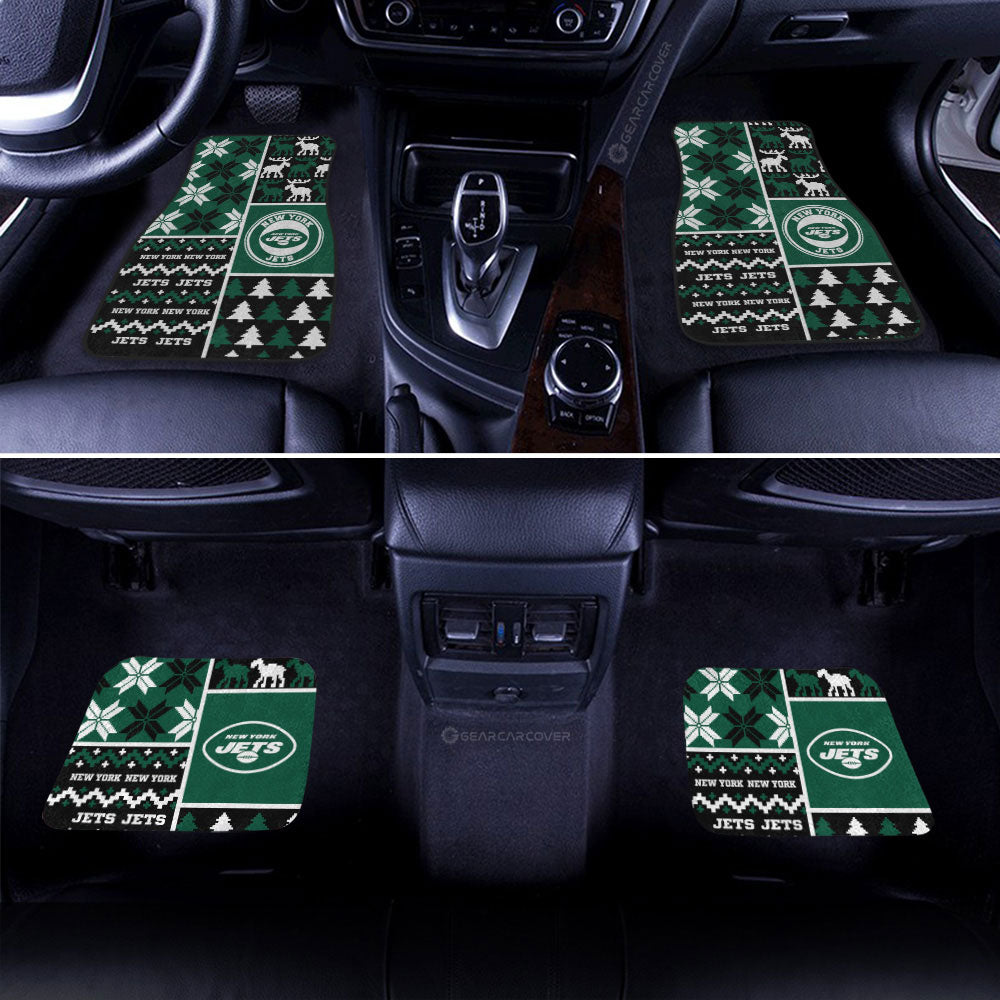 New York Jets Car Floor Mats Custom Ugly Style Car Accessories - Gearcarcover - 2