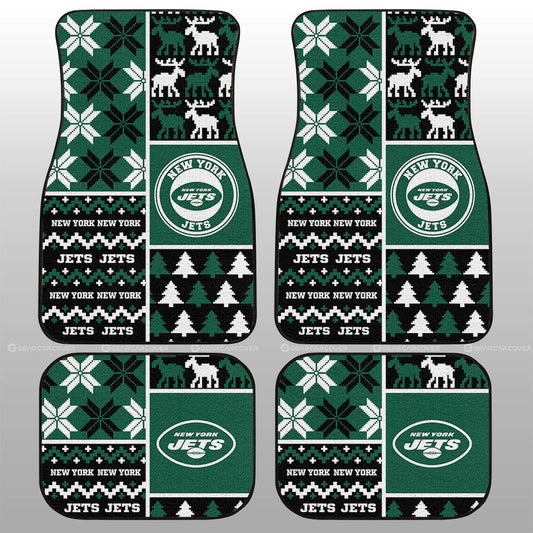 New York Jets Car Floor Mats Custom Ugly Style Car Accessories - Gearcarcover - 1