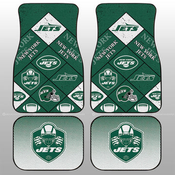 New York Jets Car Floor Mats Sporty Team Collection - Gearcarcover - 1