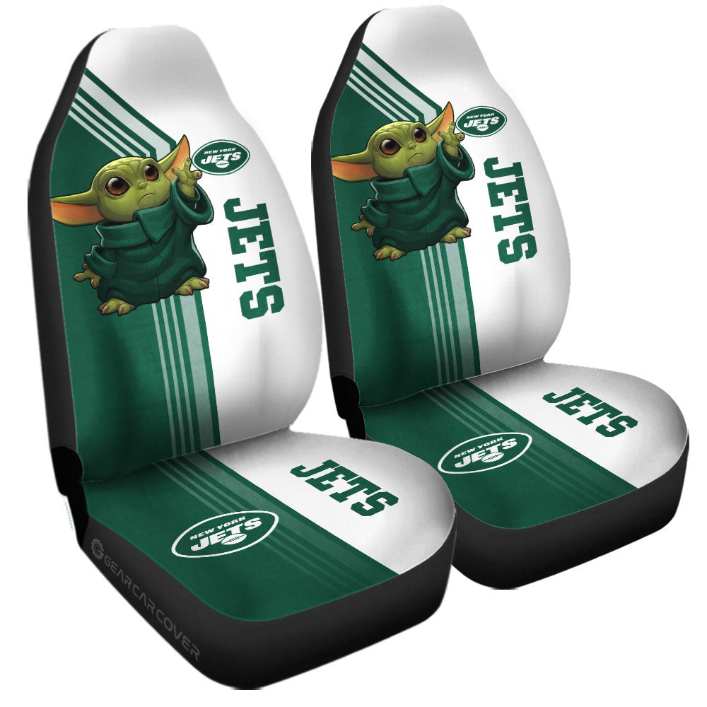 New York Jets Car Seat Covers Baby Yoda Car Accessories - Gearcarcover - 3