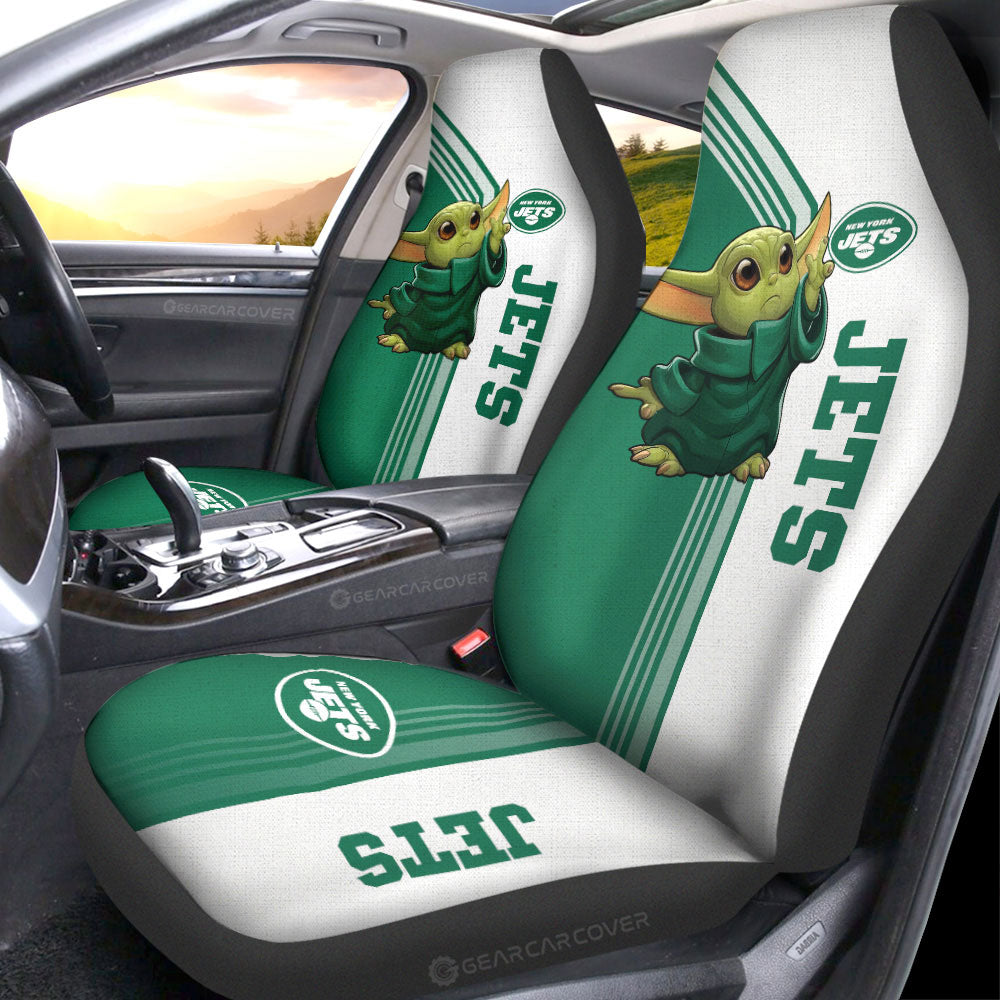 New York Jets Car Seat Covers Baby Yoda Car Accessories - Gearcarcover - 1