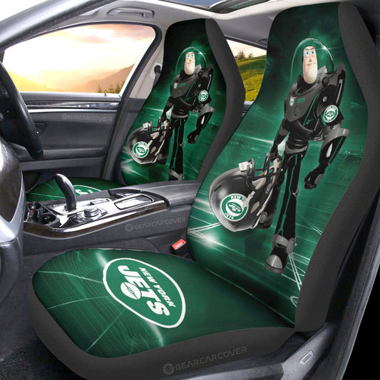 New York Jets Car Seat Covers Buzz Lightyear Car Accessories For Fan - Gearcarcover - 1