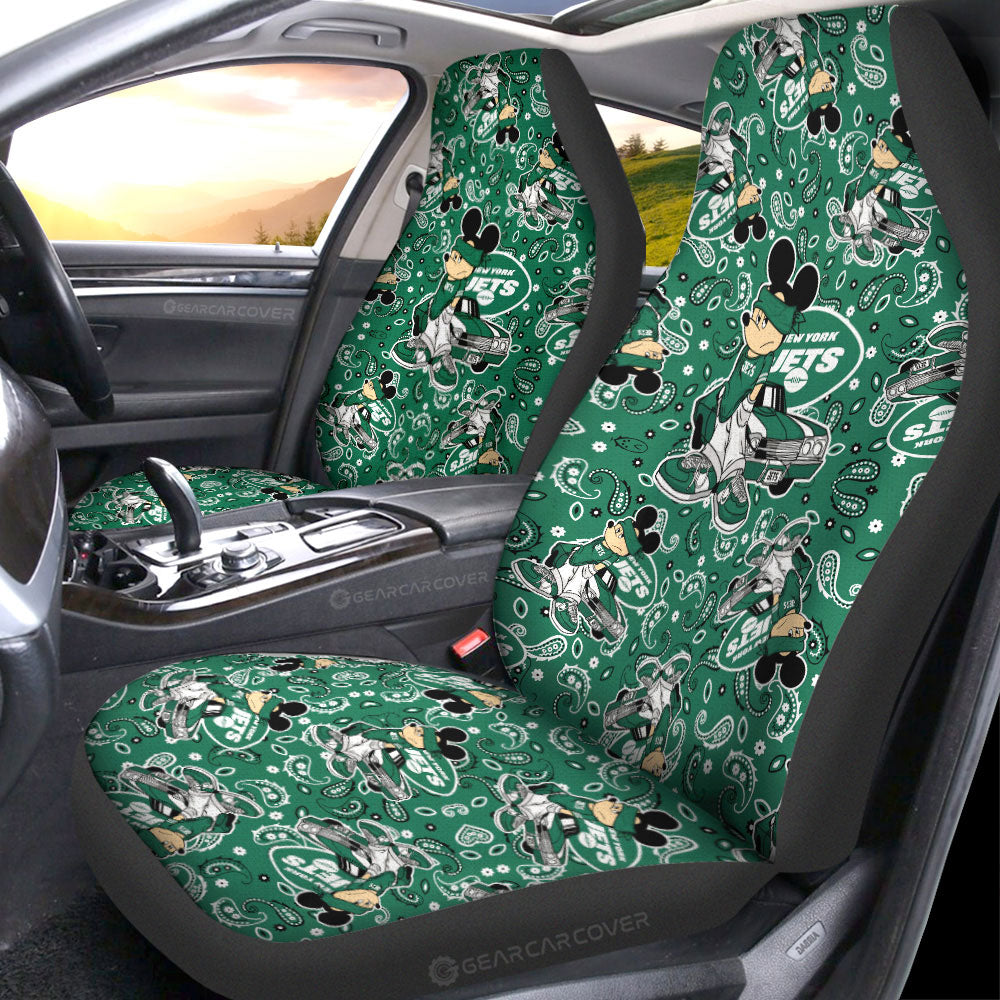 New York Jets Car Seat Covers Cartoon Theme Collection - Gearcarcover - 1