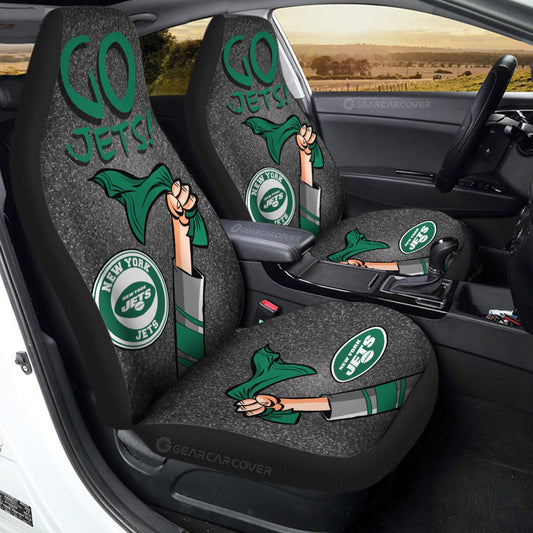 New York Jets Car Seat Covers Custom Car Accessories - Gearcarcover - 2