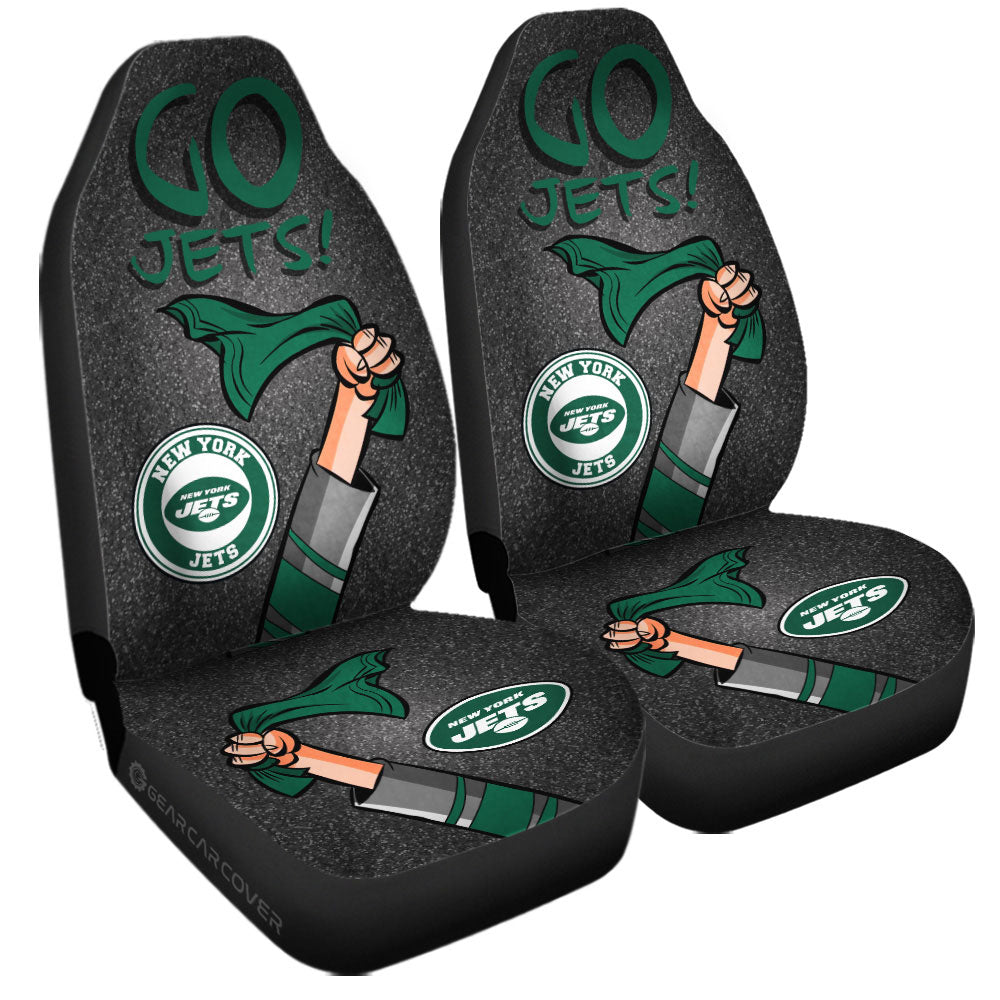 New York Jets Car Seat Covers Custom Car Accessories - Gearcarcover - 3