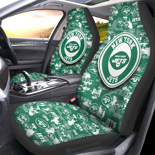 New York Jets Car Seat Covers Custom Car Accessories - Gearcarcover - 1