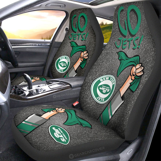 New York Jets Car Seat Covers Custom Car Accessories - Gearcarcover - 1