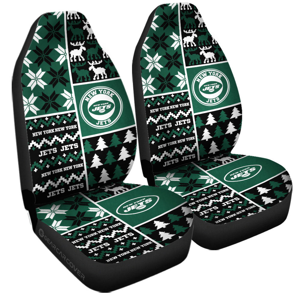 New York Jets Car Seat Covers Custom Ugly Style Car Accessories - Gearcarcover - 3