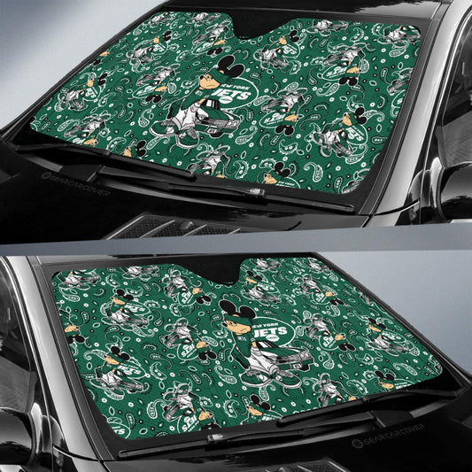 New York Jets Car Sunshade Cartoon Theme Collection - Gearcarcover - 2
