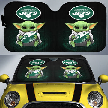 New York Jets Car Sunshade Custom Car Accessories For Fan