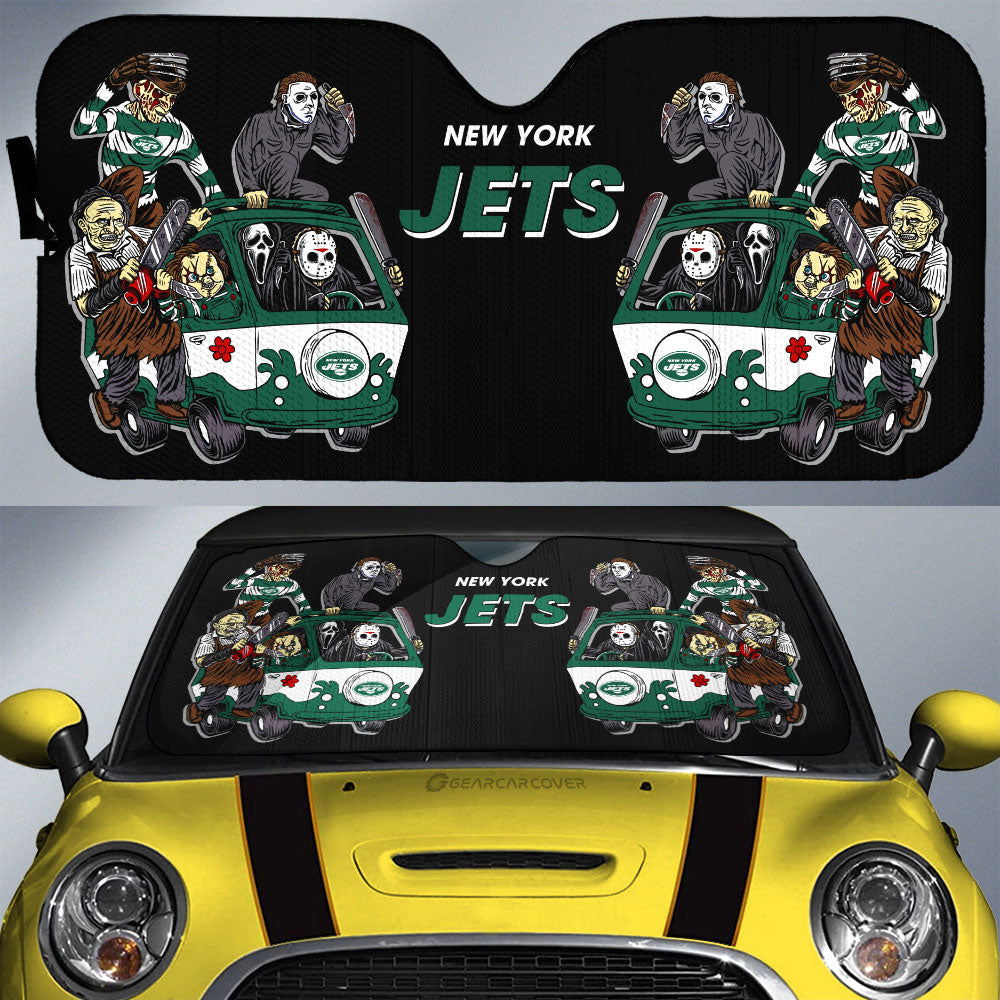 New York Jets Car Sunshade Custom Car Accessories - Gearcarcover - 1