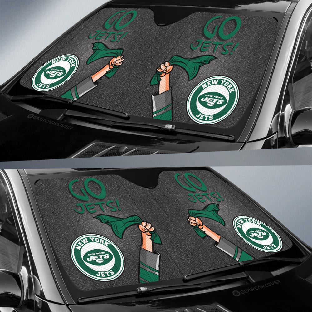 New York Jets Car Sunshade Custom Car Accessories - Gearcarcover - 2