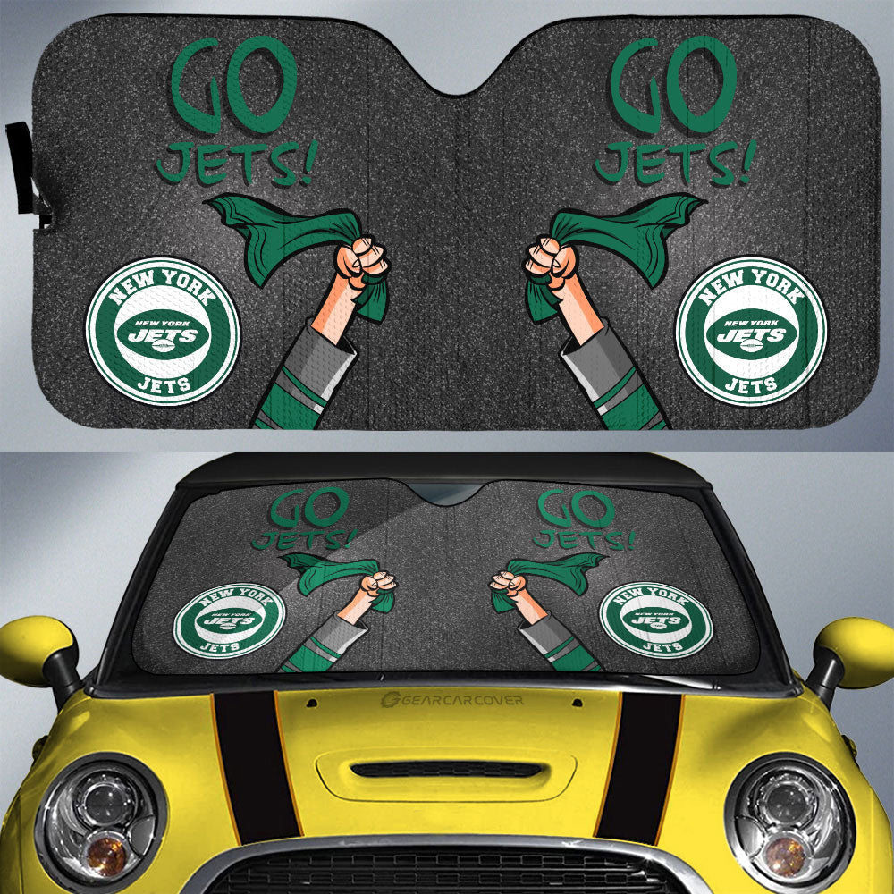 New York Jets Car Sunshade Custom Car Accessories - Gearcarcover - 1