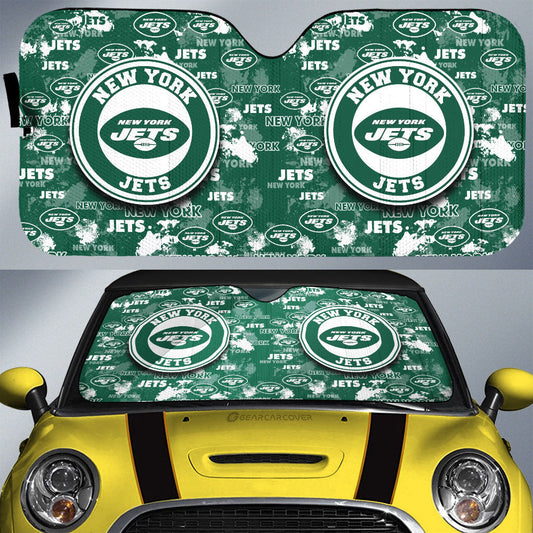 New York Jets Car Sunshade Custom Car Accessories - Gearcarcover - 1