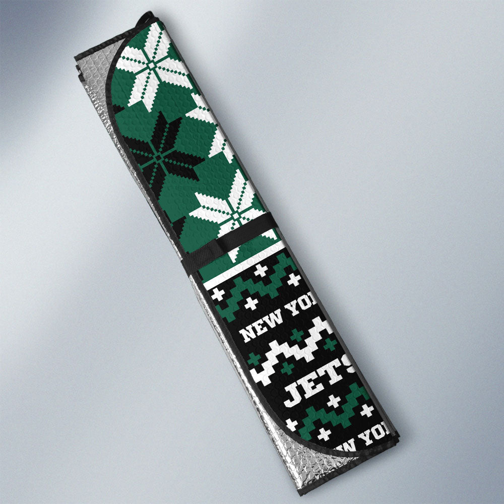 New York Jets Car Sunshade Custom Ugly Style Car Accessories - Gearcarcover - 3