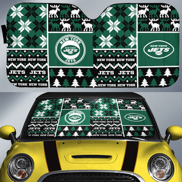 New York Jets Car Sunshade Custom Ugly Style Car Accessories - Gearcarcover - 1