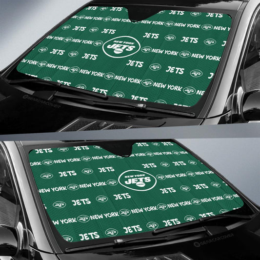 New York Jets Car Sunshade Sporty Team Collection - Gearcarcover - 2