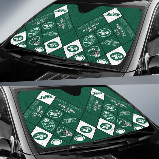 New York Jets Car Sunshade Sporty Team Collection - Gearcarcover - 2