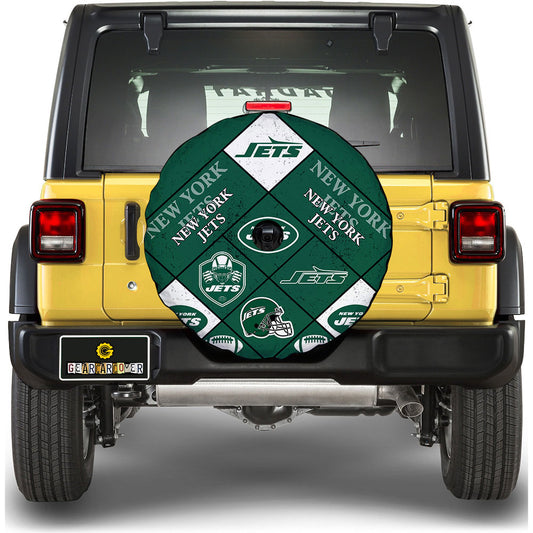 New York Jets Spare Tire Covers Camera Hole Sporty Team Collection - Gearcarcover - 1