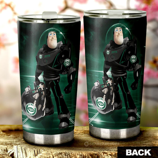 New York Jets Tumbler Cup Custom Car Accessories For Fan - Gearcarcover - 2