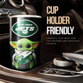 New York Jets Tumbler Cup Custom Car Accessories For Fan - Gearcarcover - 3
