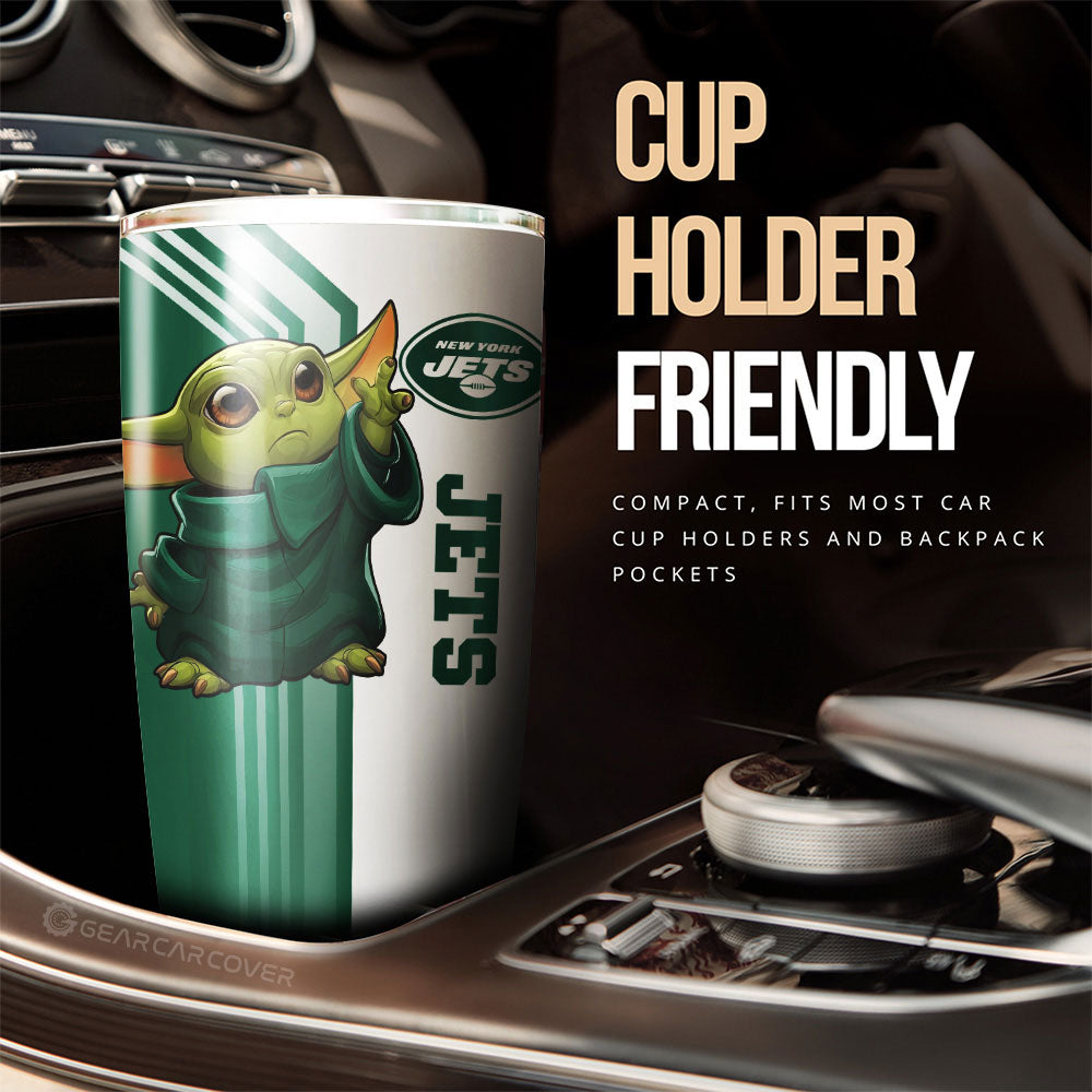 New York Jets Tumbler Cup Custom Car Accessories - Gearcarcover - 3