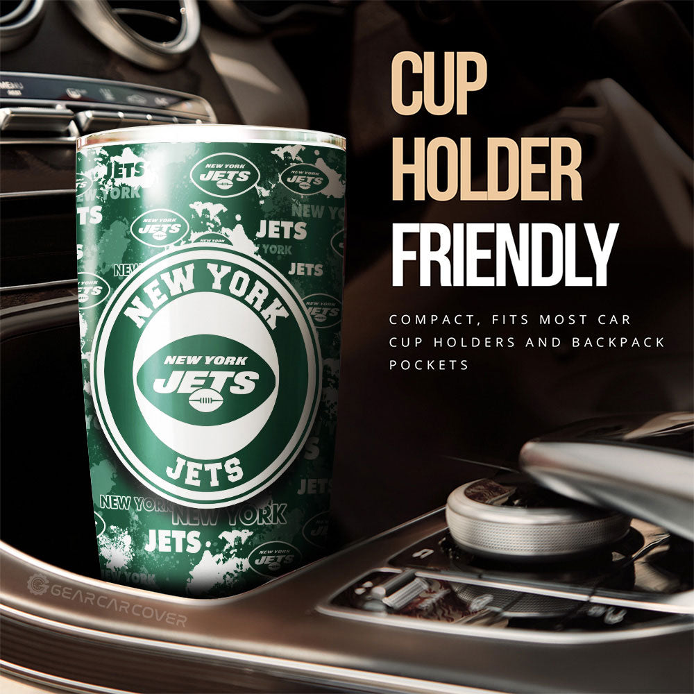 New York Jets Tumbler Cup Custom Car Accessories - Gearcarcover - 3