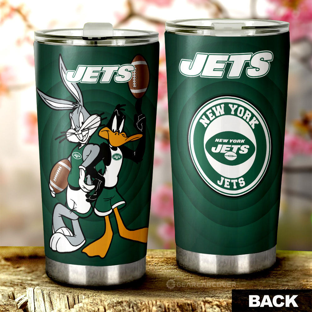 New York Jets Tumbler Cup Custom Car Accessories - Gearcarcover - 1