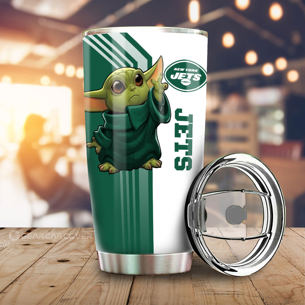 New York Jets Tumbler Cup Custom Car Accessories - Gearcarcover - 1