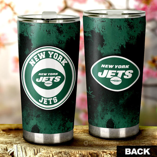 New York Jets Tumbler Cup Custom Car Accessories - Gearcarcover - 1