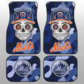 New York Mets Car Floor Mats Skull Theme Collection - Gearcarcover - 1
