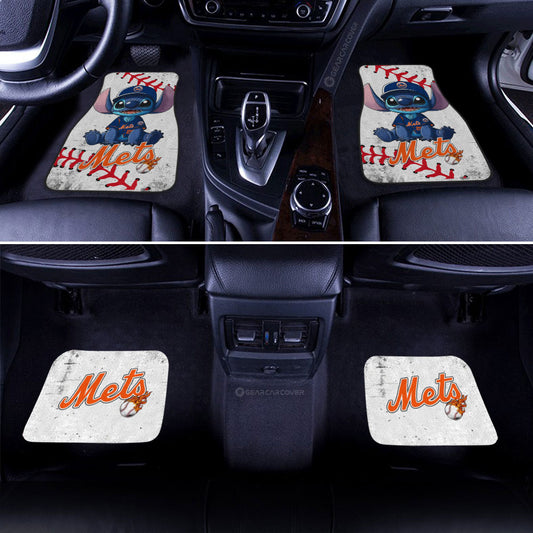 New York Mets Car Floor Mats Stitch Theme Collection - Gearcarcover - 2