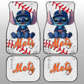 New York Mets Car Floor Mats Stitch Theme Collection - Gearcarcover - 1