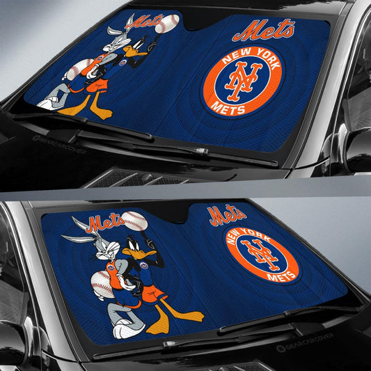 New York Mets Car Sunshade Custom Car Accessories - Gearcarcover - 2