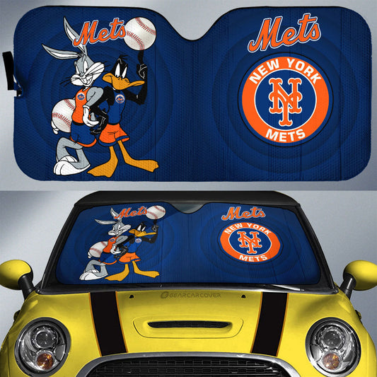 New York Mets Car Sunshade Custom Car Accessories - Gearcarcover - 1