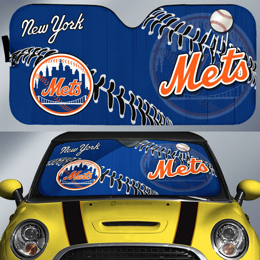 New York Mets Car Sunshade Custom Car Accessories - Gearcarcover - 1