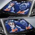 New York Mets Car Sunshade Skull Theme Collection - Gearcarcover - 2