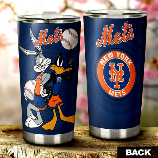 New York Mets Tumbler Cup Custom Car Accessories - Gearcarcover - 1