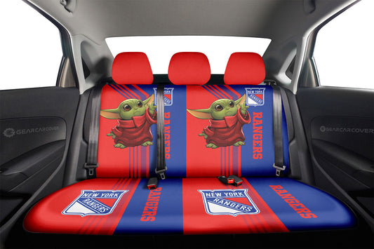 New York Rangers Car Back Seat Covers Custom Car Accessories - Gearcarcover - 2