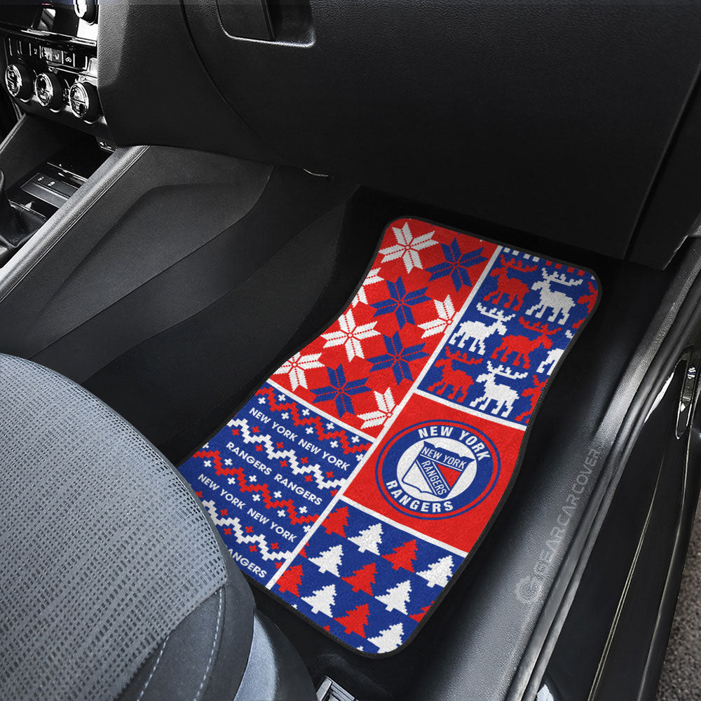 New York Rangers Car Floor Mats Custom Ugly Style Car Accessories - Gearcarcover - 3