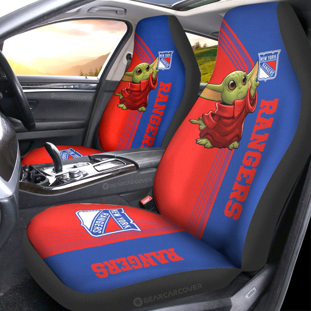 New York Rangers Car Seat Covers Baby Yoda Car Accessories - Gearcarcover - 1