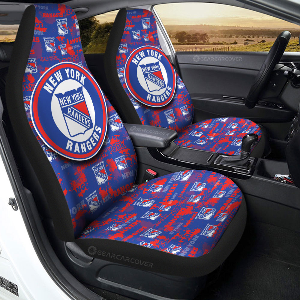 New York Rangers Car Seat Covers Custom Car Accessories - Gearcarcover - 2