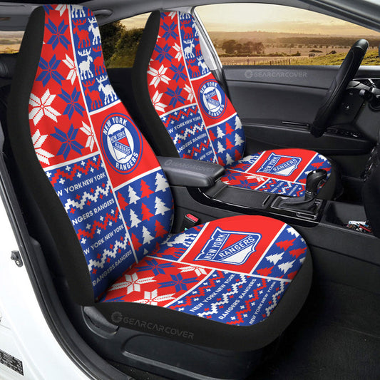 New York Rangers Car Seat Covers Custom Ugly Style Car Accessories - Gearcarcover - 2
