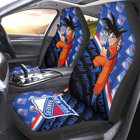 New York Rangers Car Seat Covers Goku Car Decorations For Fans - Gearcarcover - 2